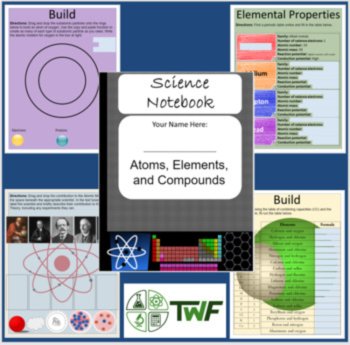 Atoms, Elements, and Compounds Unit - Digital Interactive Notebook + 5 Lessons, image 2