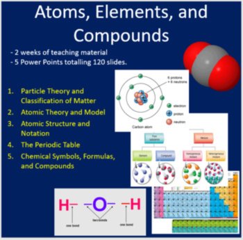 Atoms, Elements, and Compounds Unit - Digital Interactive Notebook + 5 Lessons, image 3