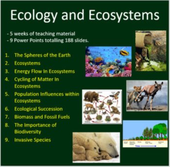 Ecology Unit Bundle - Digital Interactive Notebook PLUS 9 Corresponding Lessons, image 3