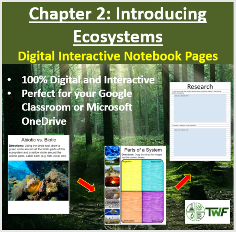 Introducing Ecosystems Digital Interactive Notebook | Ecology Activities