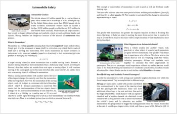 Automobile Safety Reading Comprehension Passage and Questions - Grade 8 and Up, image 2