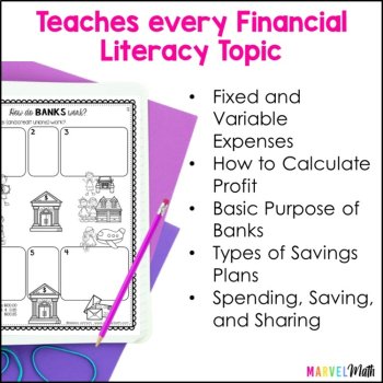 Financial Literacy Notebook 4th Grade TEKS, image 2