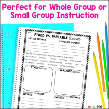 Financial Literacy Notebook 4th Grade TEKS, image 3