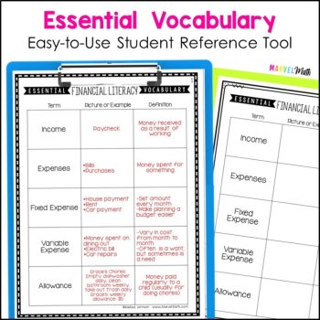 Financial Literacy Notebook 4th Grade TEKS, image 4