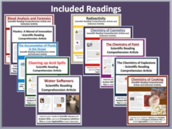 Chemistry Science Reading Article Bundle - Grade 8 and Up | The  Chemistry Of..., image 3