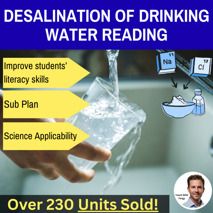 Desalination of Drinking Water Comprehension Reading - Grade 8 and Up