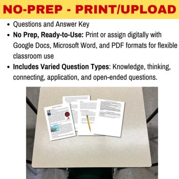 Desalination of Drinking Water Comprehension Reading - Grade 8 and Up, image 3