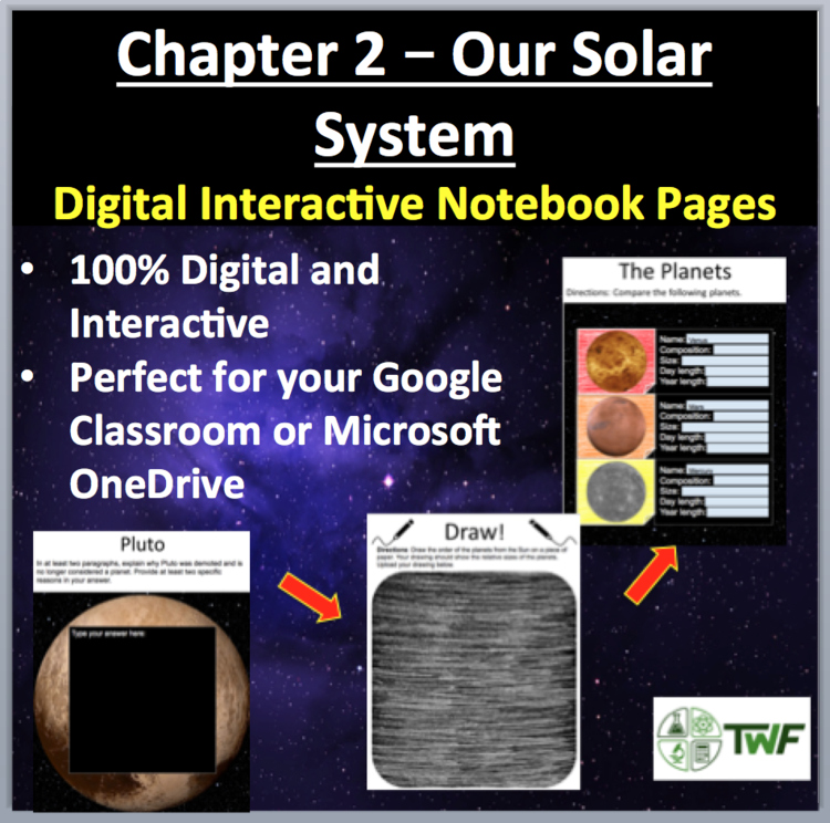 Our Solar System - Digital Interactive Notebook Pages