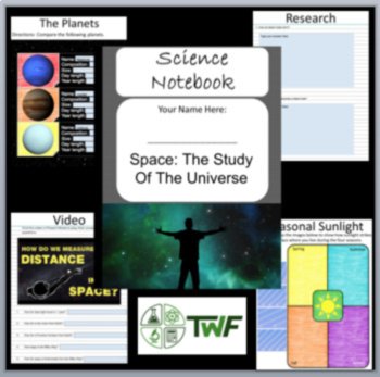 Space Unit Bundle - Complete Digital Interactive Notebook PLUS 9 Lessons, image 2