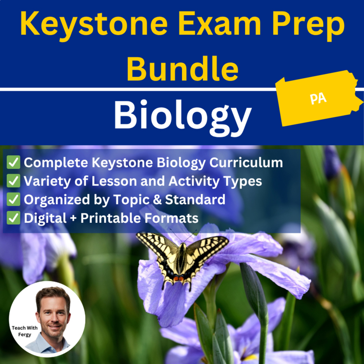 Pennsylvania Keystone Biology Exam - Complete Curriculum Prep Bundle