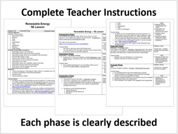 Renewable Energy 5E Lesson Bundle | Biomass, Geothermal, Clean Energy Production, image 2