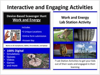Work and Energy - 5E Lesson Bundle | Simple Machines, Roller Coaster Lift, image 4