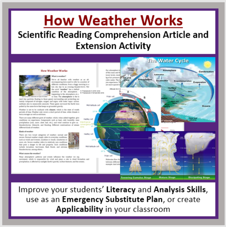 How Weather Works Reading Comprehension Passage and Questions | Grade 8 and Up