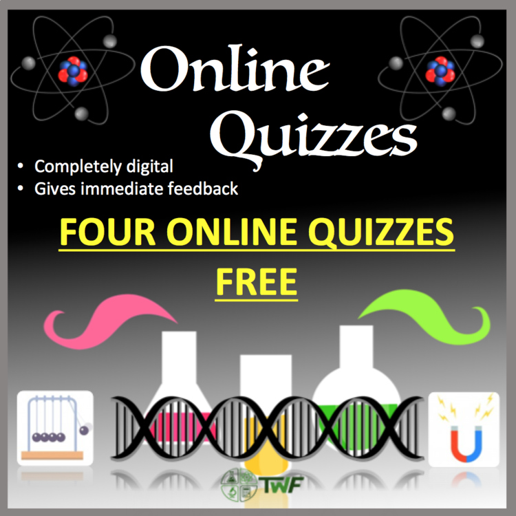 Teach With Fergy Online Science Quizzes - Four Quizzes FREE