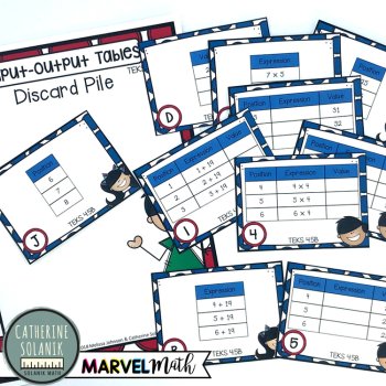 4th Grade STAAR STATION 6: INPUT-OUTPUT TABLES TEKS 4.5B, image 2
