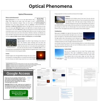 Optical Phenomena Invasive Species Reading Comprehension & Questions | 6, 7, 8th, image 2