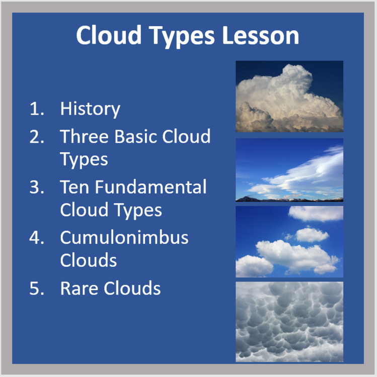Cloud Types MS Lesson | Basic Cloud Types, Cumulonimbus | 6th, 7th, 8th Grade