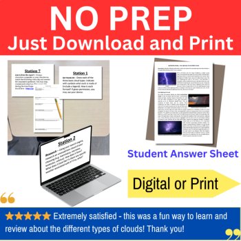 The Different Types of Clouds Lab Station Activity | 7 Hands-on Activities, image 2