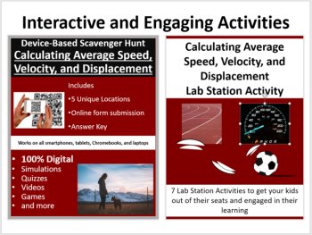 Calculating Average Speed, Velocity, and Displacement - 5E Lesson Bundle, image 4