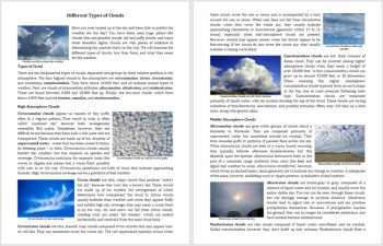 The Different Types of Clouds Reading - Grade 8 and Up | Cloud Formation, image 2