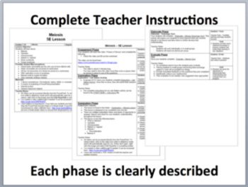Meiosis Complete 5E Lesson Bundle | How Meiosis Creates Haploid Gametes, image 2