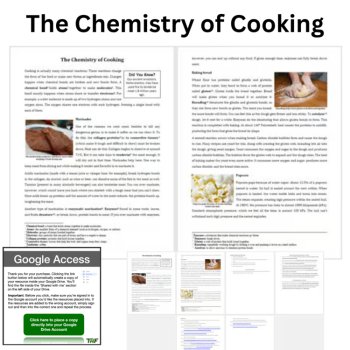 The Chemistry of Cooking Reading Comprehension Passage & Questions | 6th 7th 8th, image 2