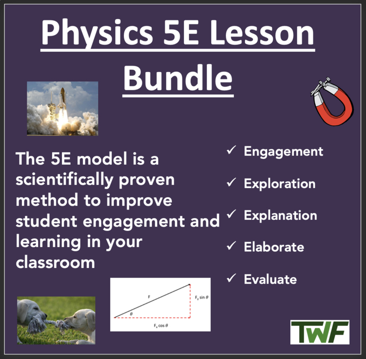 Mega Physics 5E Lesson Collection – Fully Editable and Growing Bundle