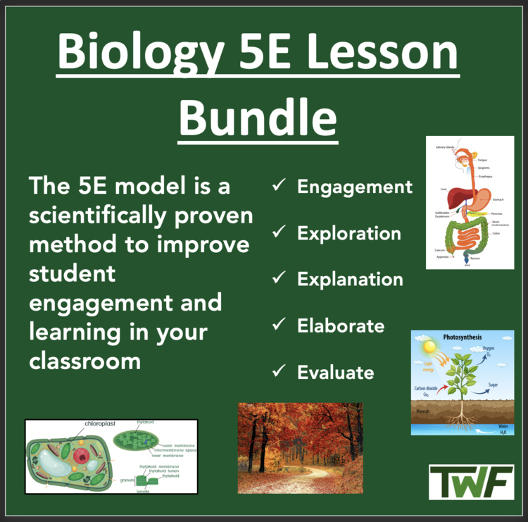 Mega Biology 5E Lesson Collection – Fully Editable Bundle | Daily Teaching Plans