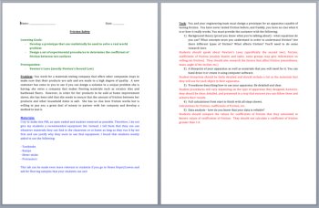 Friction Safety - A Physics Project Based Learning Activity (PBL) | Newtons Laws, image 2