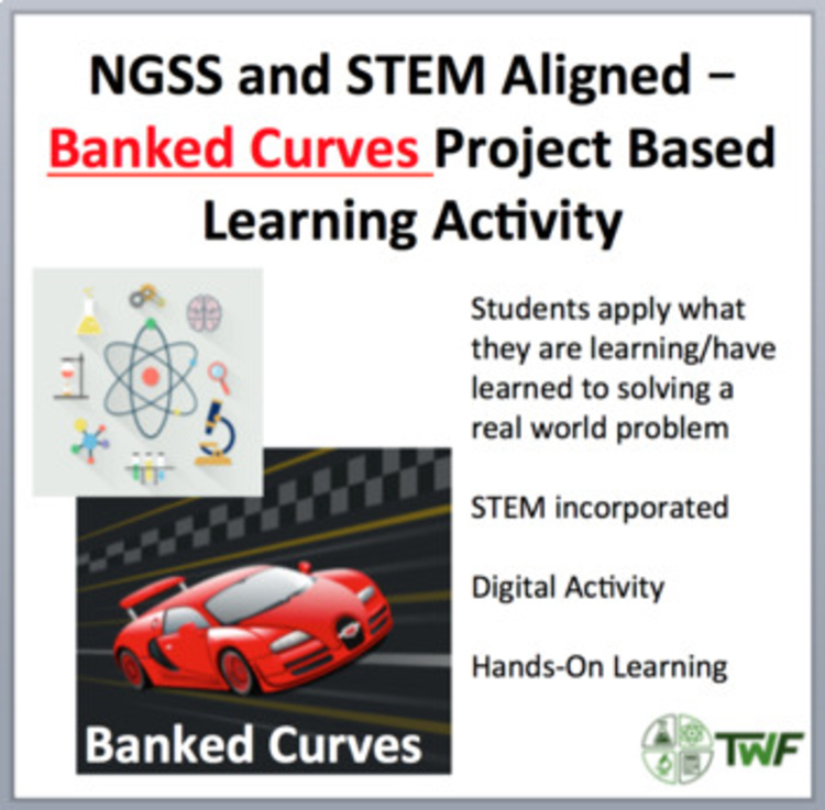 Banked Curves - A Physics Project Based Learning Activity (PBL) | Physics PBL