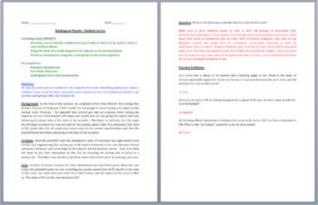 Banked Curves - A Physics Project Based Learning Activity (PBL) | Physics PBL, image 2