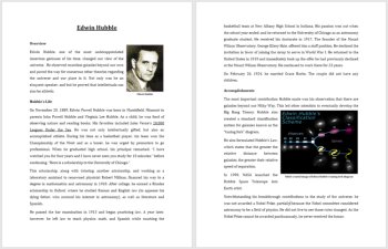 Edwin Hubble - A Famous Scientist Reading - Google and Office Versions, image 2