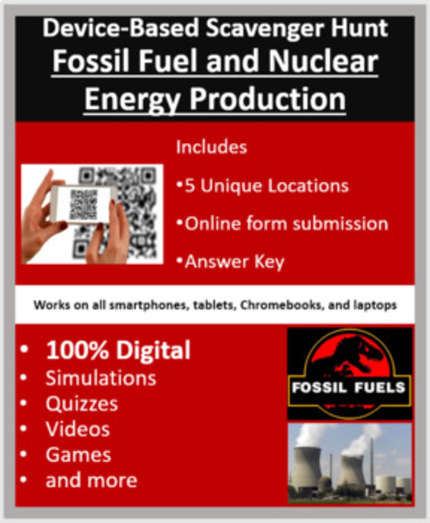 Fossil Fuel and Nuclear Energy Production – A Digital Scavenger Hunt Activity