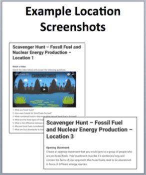 Fossil Fuel and Nuclear Energy Production – A Digital Scavenger Hunt Activity, image 2