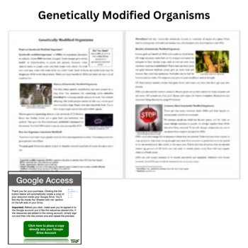 Genetically Modified Organisms Reading Comprehension & Questions | 6th, 7th, 8th, image 2