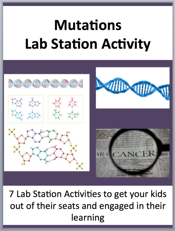 Mutations Lab Station Activity | 7 Hands-on Activities | Mutagens, Carcinogens