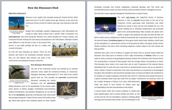 How the Dinosaurs Died Reading Comprehension Passage and Question | Grade 8 & Up, image 2