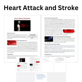 Heart Attack and Stroke Reading Comprehension Passage & Questions 6th, 7th, 8th, image 2