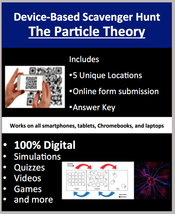 The Particle Theory Digital Scavenger Hunt Activity | States of Matter, Plasma