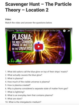 The Particle Theory Digital Scavenger Hunt Activity | States of Matter, Plasma, image 2