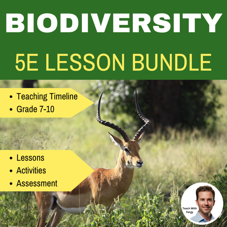 Biodiversity 5E Lesson Bundle | Threats to Biodiversity, Keystone Species