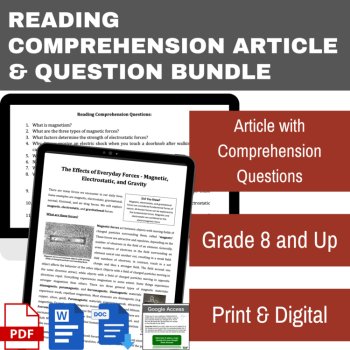The Effects of Everyday Forces Reading Article | Grade 8 and Up |, image 2
