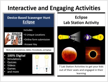 Solar Eclipse and Lunar Eclipse Complete 5E Lesson Bundle | Cause of Eclipses, image 4