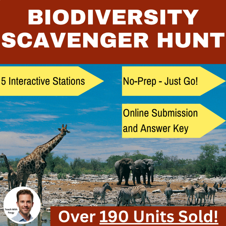 Biodiversity – Digital Scavenger Hunt Activity | Vulnerable, Threatened, Extinct