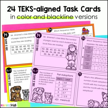 4.9A & 4.9B *STAAR Prep* Data Analysis & Graphs TEKS Task Cards, image 3