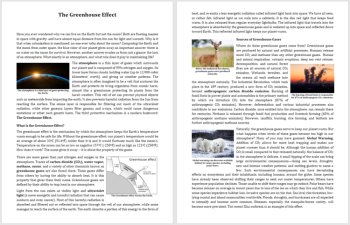 Greenhouse Effect Reading Comprehension Passage and Questions | Grade 8 and Up, image 2