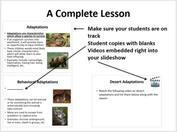 Physical and Behavioral Adaptations Complete 5E Lesson Bundle | Specific Habitat, image 3
