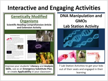 DNA Manipulation and GMOs - 5E Lesson Bundle | Genetic Engineering, Biopharming, image 4