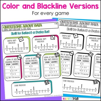 No Prep Games for Dot Plots & Stem-and-Leaf Plots, image 4