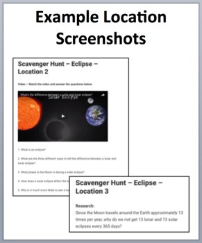 Eclipse - Solar and Lunar – A Digital, Device-Based Scavenger Hunt Activity, image 3